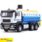 Uttam Toys Water Spray Truck With Flashing Lights & Realistic Sounds Pull Back Die Cast