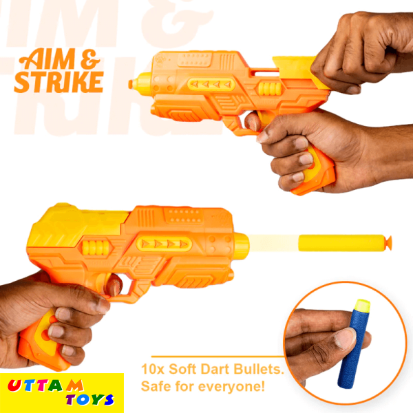 Anmol Toys Apache Air Striker Soft Blaster with 10 Darts