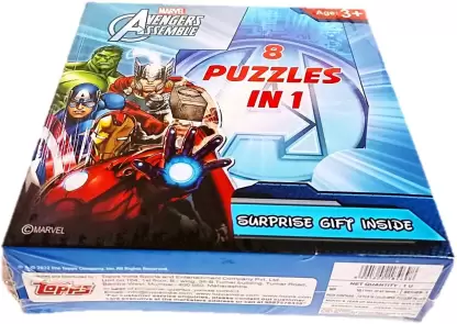 Topps Avengers Attractive Pack of Jigsaw Puzzles (8 Pieces)