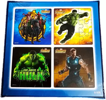 Topps Avengers Attractive Pack of Jigsaw Puzzles (8 Pieces)