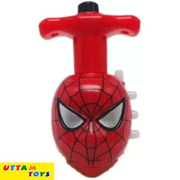 Uttam Toys Avengers Spinning Top Toy with Music and Flashing Lights - Multicolour