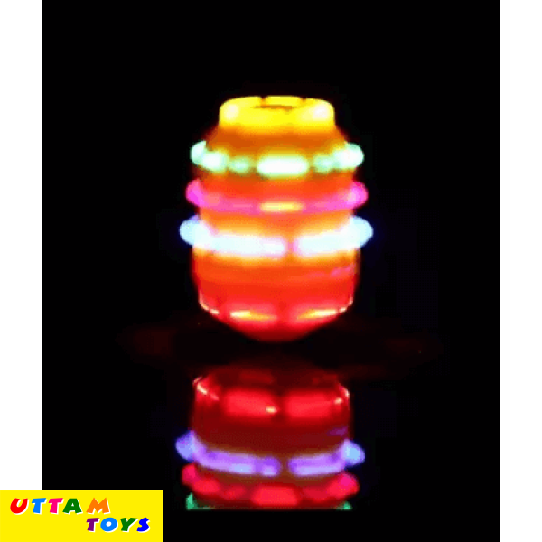 Uttam Toys Avengers Spinning Top Toy with Music and Flashing Lights - Multicolour