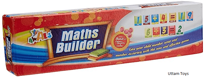 Awals Maths Builder Develops Logical Reasoning Maths Skills Division,Add,Multiplication Numbers Cards and Conceptual Skill for Kids Best Gift |Game Card |Maths Builder