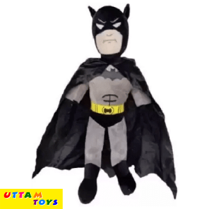 Uttam Toys Super Hero Soft Toys Marvel Batman Stuffed Plush Toys Kids Gift - 55 cm (Black, Grey)