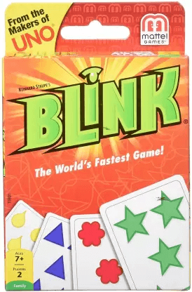 mattel GAMES Blink the World's Fastest Card Game, Multi Color Party & Fun Games Board Game