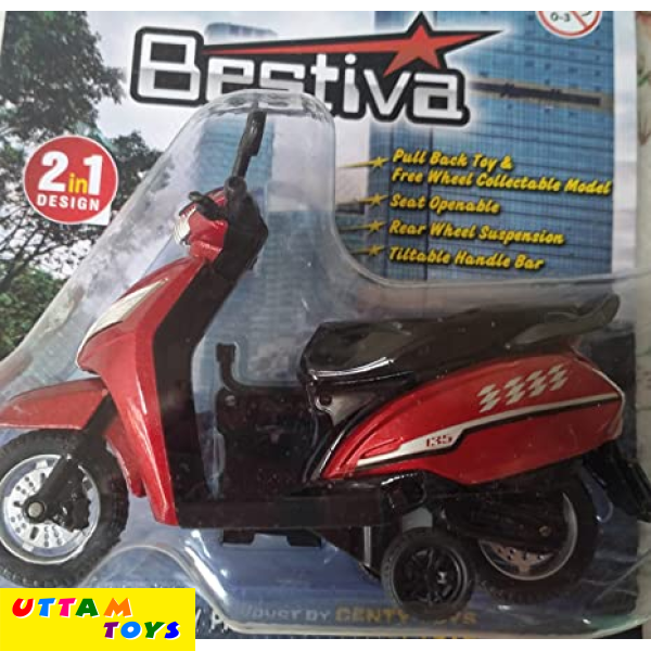 Centy Toys Bestiva Red Colour scooty