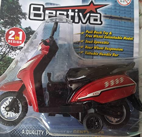 Centy Toys Bestiva Red Colour scooty