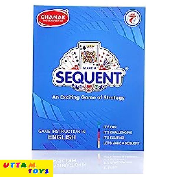 Chanak Make A Sequent Board Game, Strategy & Logic Challenging Game with Foldable Board