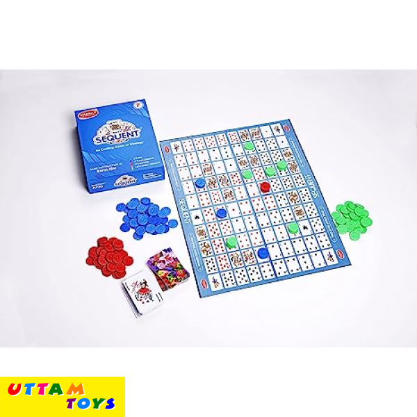 Chanak Make A Sequent Board Game, Strategy & Logic Challenging Game with Foldable Board