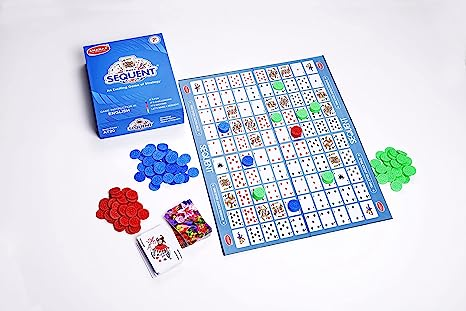 Chanak Make A Sequent Board Game, Strategy & Logic Challenging Game with Foldable Board