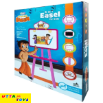 Kirat Chhota Bheem 5 in 1 Easel Board for Kids (Yellow & Blue)