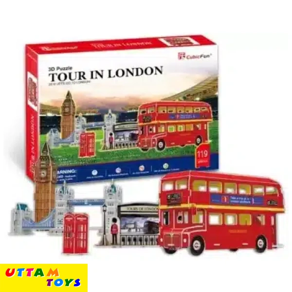 Cubicfun 3D Puzzle C Series Tour In London Five Puzzles (119 Pieces)