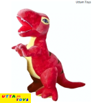 Uttam Toys Dinosaur Pink Animal Plush Toy, Safe for Kids, Soft Toy for Girls and Boys - 40cm