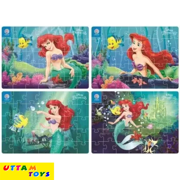 Ratna's 4 in 1 Disney Princess Jigsaw Puzzle