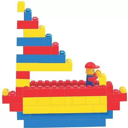 Maharaja's Expert Architect Block Set with 200 Pieces of Interlocking Blocks, Multi Color Blocks with Detailed Guidebook, Learning & Educational Toy Play Set