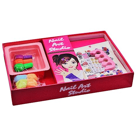 BEST BUY Nail Art Kit for Kids Includes Design Birthday Gift for Girls  Glitter Beads Stamping