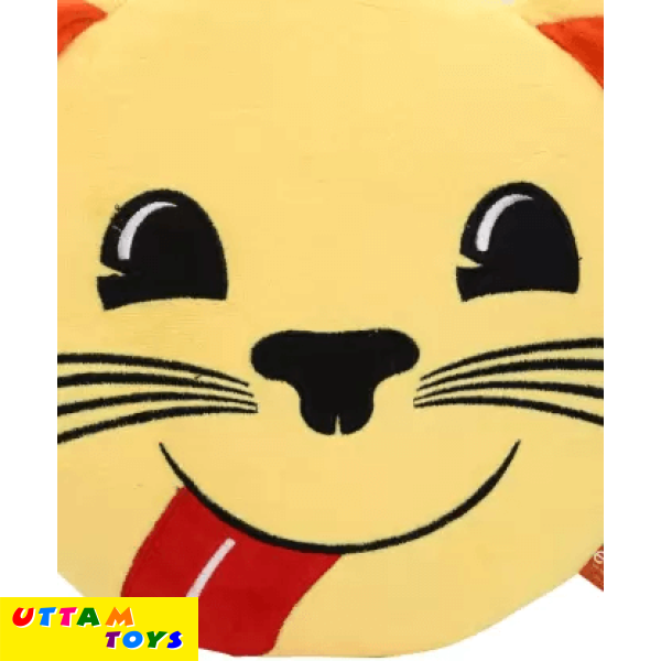 My Baby Excels Emoji Cat Yummy Food Face Plush - 30 cm (Yellow)