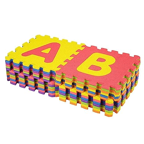 Eva Mat Big Size Puzzle Foam Interlocking Learning Alphabet Flooring Mat for Kids (26 Pieces)