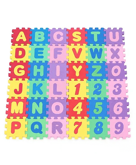 Uttam Toys Eva Puzzle Mat Small Multicolor - 36 Pieces