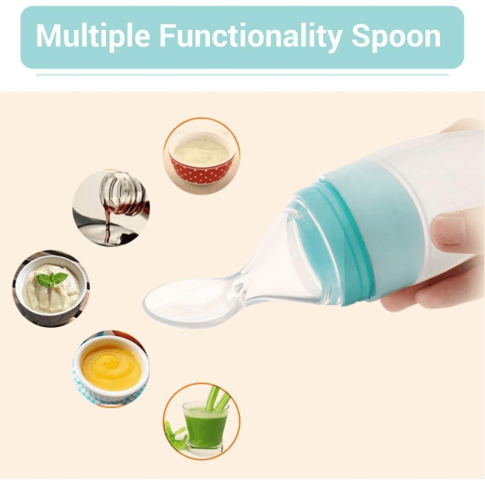 R For Rabbit Silicone Feeding Bottle Spoon