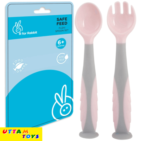 R For Rabbit Safe Feed Flexi Spoon Set