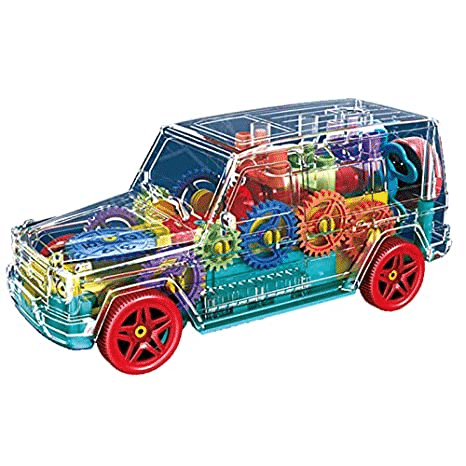 Sms Play & Smile Gear Suv Racing Car Jeep Vehicle 3D Colorful Light & Music and Bump & go Action