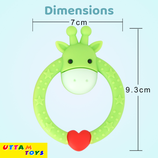 R for Rabbit Giraffe Teether - Green 1's