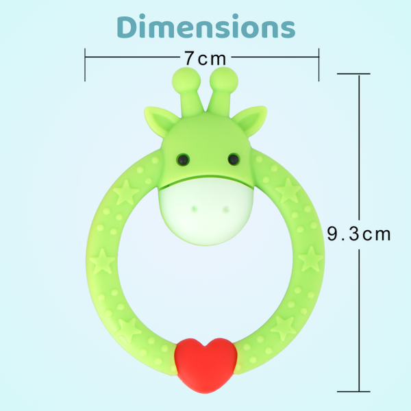 R for Rabbit Giraffe Teether - Green 1's