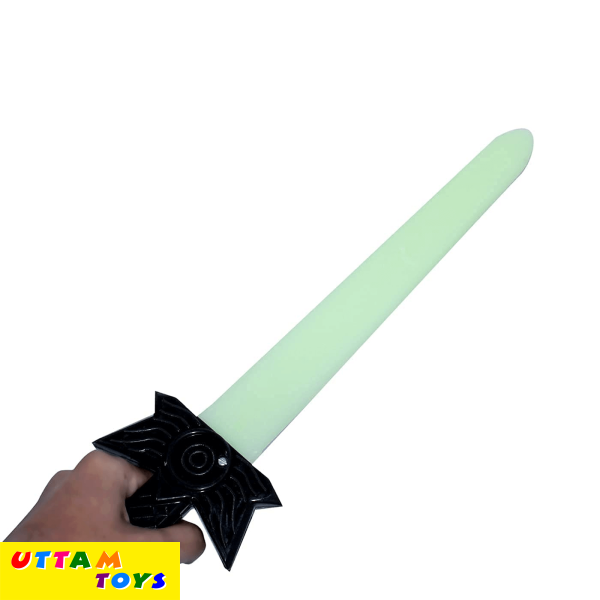 Uttam Toys Glow in The Dark Sword LED Glow Light-Up Weapon Toy Dark Glow Talwar Role Play Toys