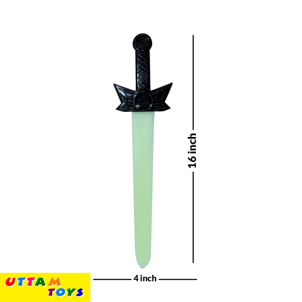 Uttam Toys Glow in The Dark Sword LED Glow Light-Up Weapon Toy Dark Glow Talwar Role Play Toys