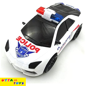 Golmmol Jiama Police Car Flashing Lights in The Wheels and Realistic Sounds with Sirens