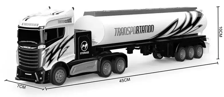 Gomen 1:16 RC tanker truck toy 4 channel remote control car oil tank truck toy vehicle