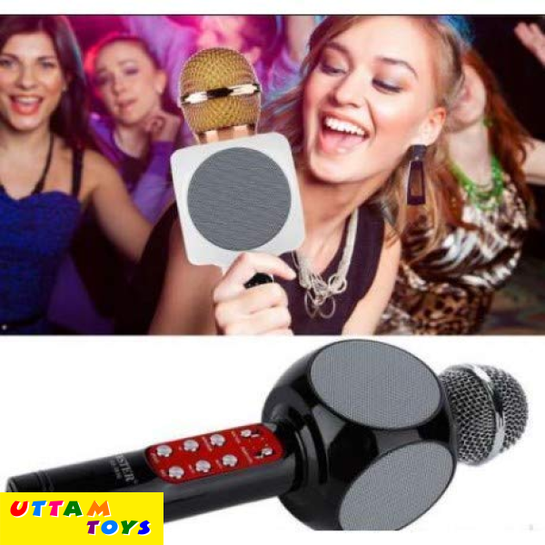 Wireless/Bluetooth Karaoke Microphone Handheld Condenser Microphone with Bluetooth Speaker