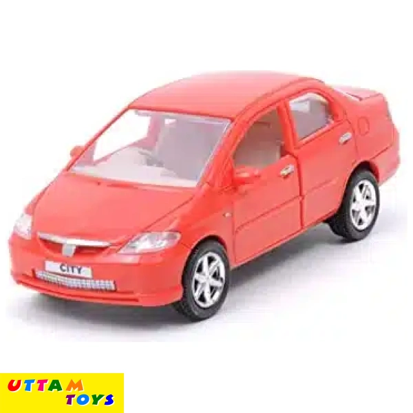 Speed Age Plastic Honda City Pull Back Car - Red