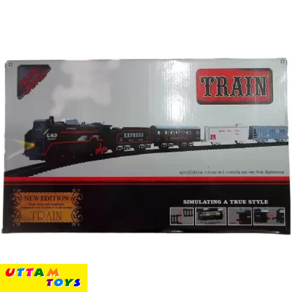 Haishu Toys Train 19 piece Set Battery Operated True Style (Black)