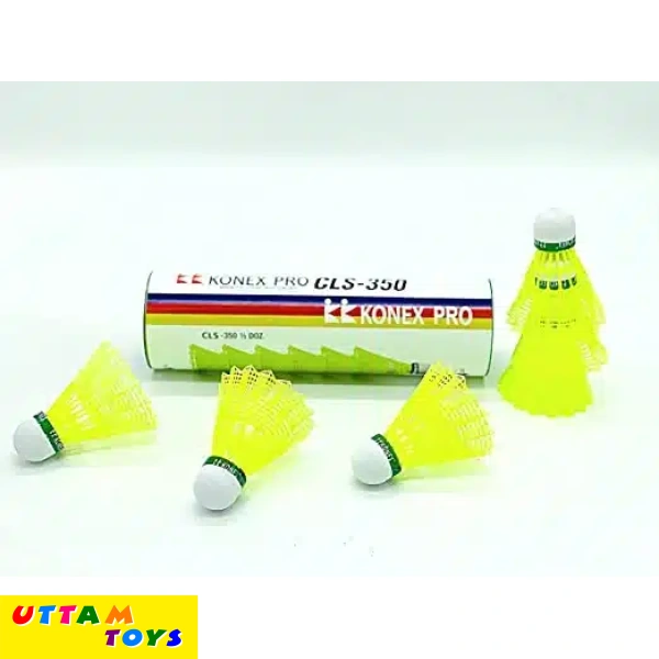 Konex Nylon Badminton Shuttlecock CLS 350 (6 PC)