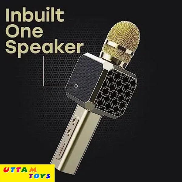 Landmark Bt58 Handheld Wireless Singing Mic Multi-Function Bluetooth Karaoke Microphone with Inbuilt Bluetooth Speaker, Re