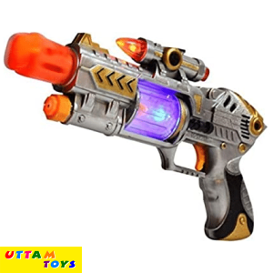 Infrared Beam Laser Sound Gun for Boys Kids Sound Music Flashing Lights Gun