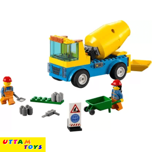 Lego Cement Mixer Truck (Multicolor)