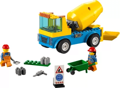 Lego Cement Mixer Truck (Multicolor)