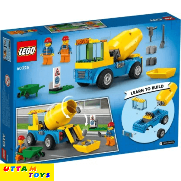 Lego Cement Mixer Truck (Multicolor)