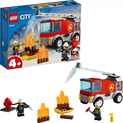 Lego Fire Ladder Truck (Multicolor)