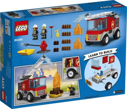 Lego Fire Ladder Truck (Multicolor)