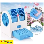 Moonlight ML-999 Imported Mini Perfume Turbine Fan (White & Blue)