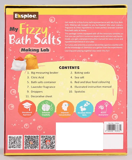 Explore My Fizzy Bath Salts Making Lab STEM Education Game - Pink