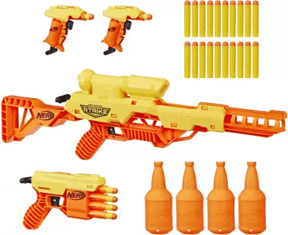 Nerf Alpha Strike Battalion Set, Multi-Pack,Easy Load-Prime, best gift,Incl. 25 Darts Guns & Darts