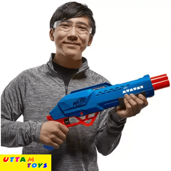 Nerf Alpha Strike Big Cat DB-2 Blaster, Fires 2 Darts in a Row, Incl. 8 Darts, for 8+ Guns & Darts