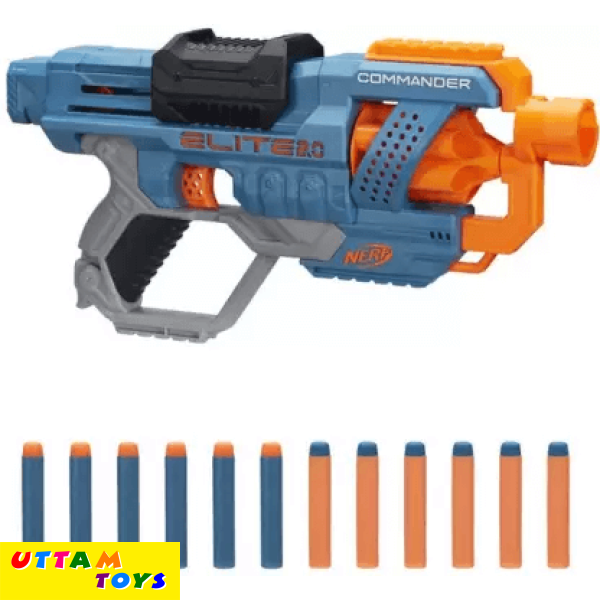 Nerf Elite 2.0 Commander RD-6 Dart Toy Blaster,6-Dart Rotating Drum,Incl. 12 Darts Guns & Darts