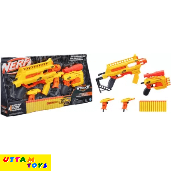 Nerf Alpha Strike Infantry Pack, Multi-Pack, best gift, Incl. 4 Blasters and 20 Darts Guns & Darts