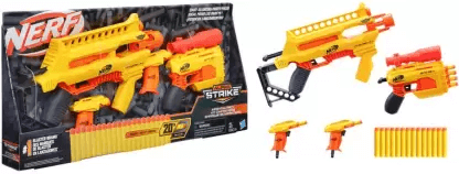 Nerf Alpha Strike Infantry Pack, Multi-Pack, best gift, Incl. 4 Blasters and 20 Darts Guns & Darts